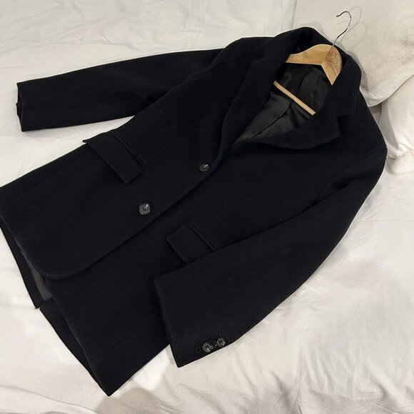&OtherStories Oversized Straight Wool Blazer in Black 32 - Picture 2 of 9